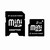 SILICON POWER MINI SD CARD 2GB + ADATT.