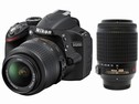 NIKON D3200+AF-S 18-55 VR+55-200VR+SD 8GB
