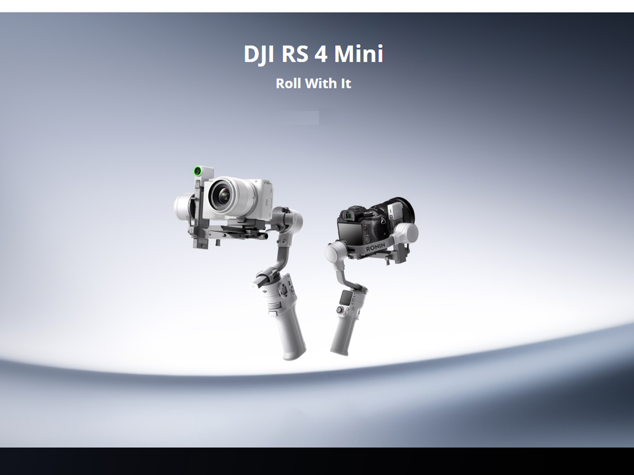 DJI RS gimbal, impugnature stabilizzate