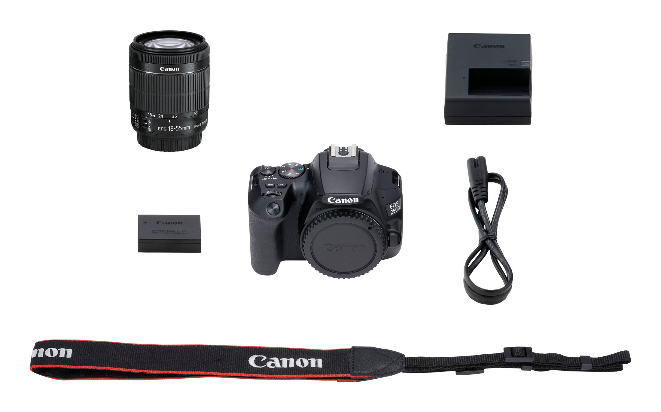 CANON EOS 250D BLACK + EF-S 18-55 IS STM