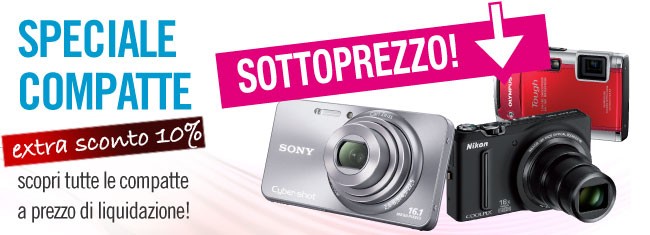 Promozione compatte digitali sottoprezzo