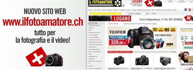 Nuovo sito ILFOTOAMATORE per la Svizzera