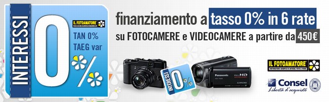 Approfitta, pagamenti rateali 6 rate interessi zero