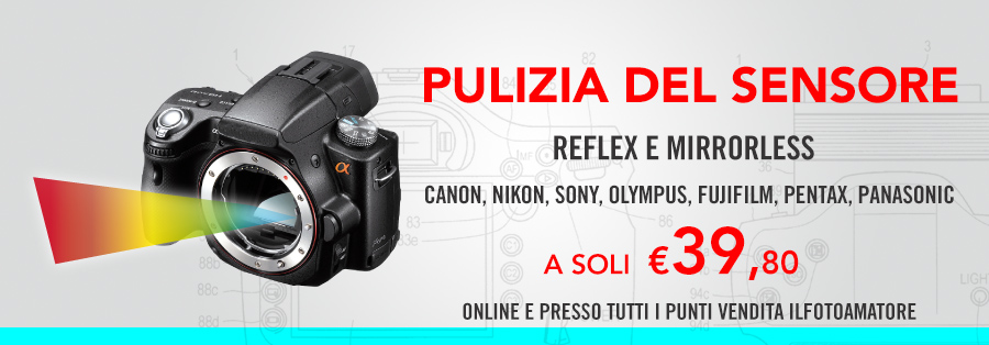 Pulizia del sensore per fotocamere reflex e mirrorless