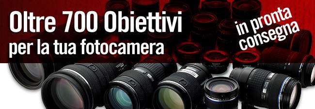 Oltre 700 obiettivi per la tua fotocamera!