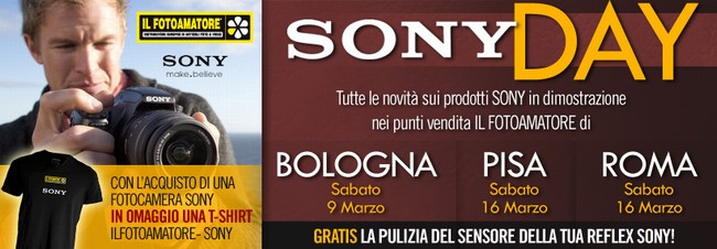Sony Day: scopri il mondo della fotografia Sony 2-9-16 Marzo