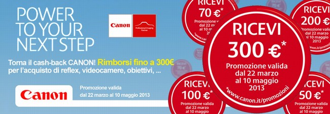 Canon Photo Spring Campaign: rimborsi fino a 300