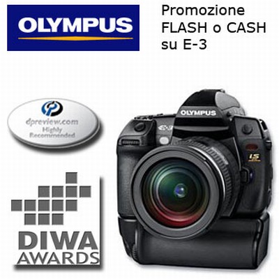 OLYMPUS E-3: Promozione Flash o Cash