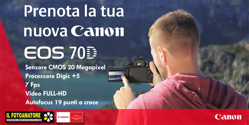 Prenota la nuova Canon EOS 70D e avrai due anni di estensione di garanzia!