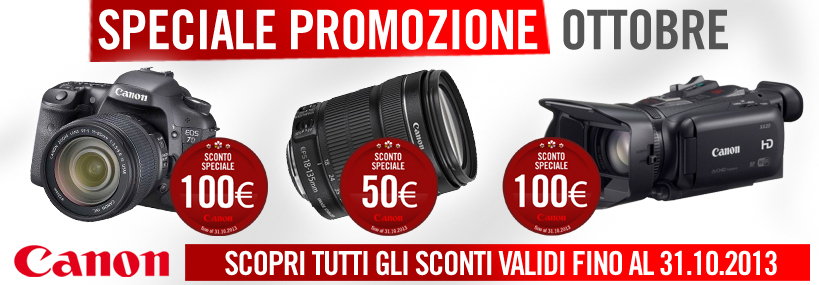 Sconti Canon Ottobre 2013