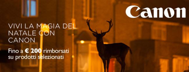 Canon Cashback Christmas 2014 -rimborsi fino a  200