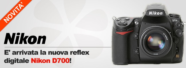 Disponibile la nuova reflex digitale Nikon D700