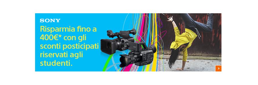 Sony promo video per studenti e risparmi fino a 400
