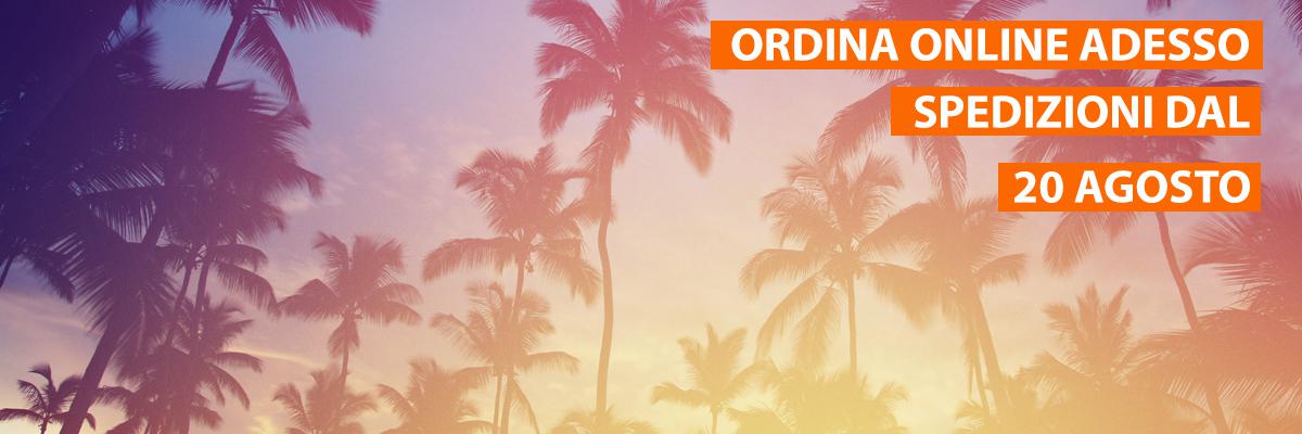 Ordini online a Ferragosto