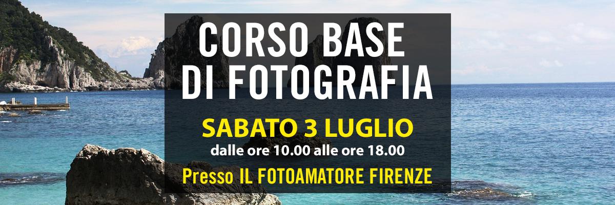 Corso di fotografia base ILFOTOAMATORE Firenze