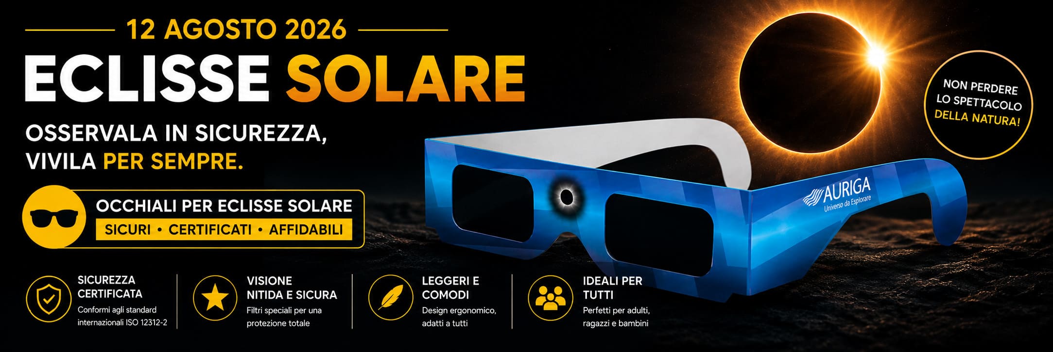 Occhiali per eclissi solare