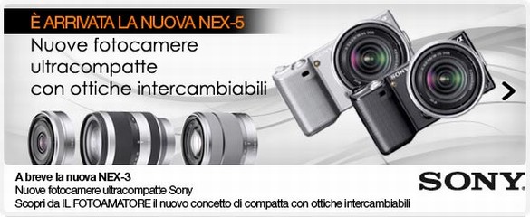 E' arrivata la nuova Sony alpha NEX-5