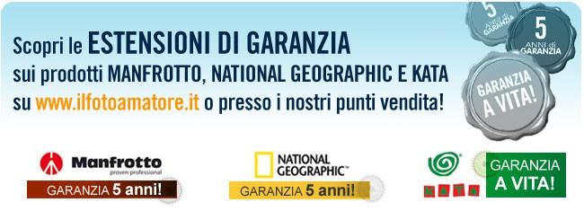 Estensioni di garanzia gratuite su prodotti distribuiti da Manfrotto Trading