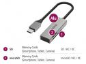HAMA LETTORE SD + MICRO SD USB-C ALLUMINIO  5GBPS