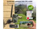 NOMILA Fototrappola 4G LTE (Inclusa SD 64GB + Batteria Solare 7800mAh)