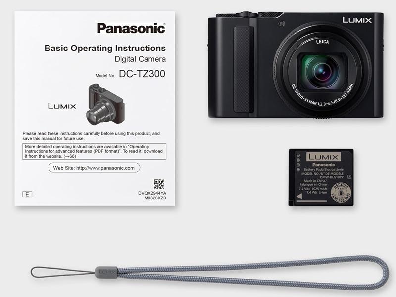 PANASONIC LUMIX TZ300 BLACK + MINI TREPPIEDE