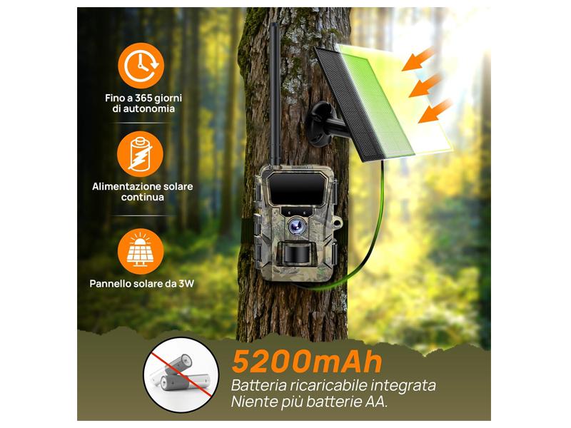 NOMILA IZK IG440 FOTOTRAPPOLA LTE + SD + P.SOLARE