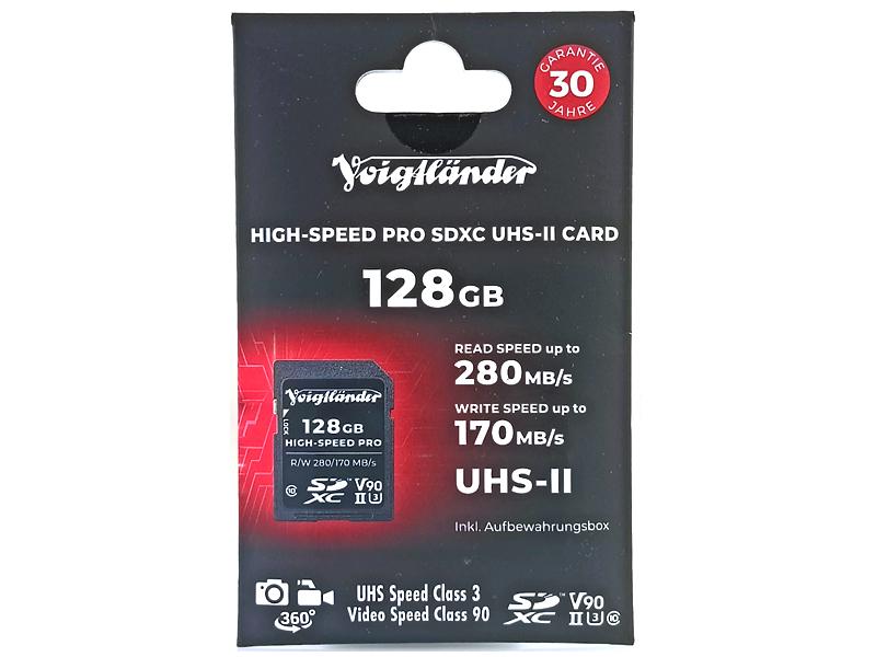 VOIGTLANDER SDXC 128GB PRO V90 280MB/S HIGH-SPEED