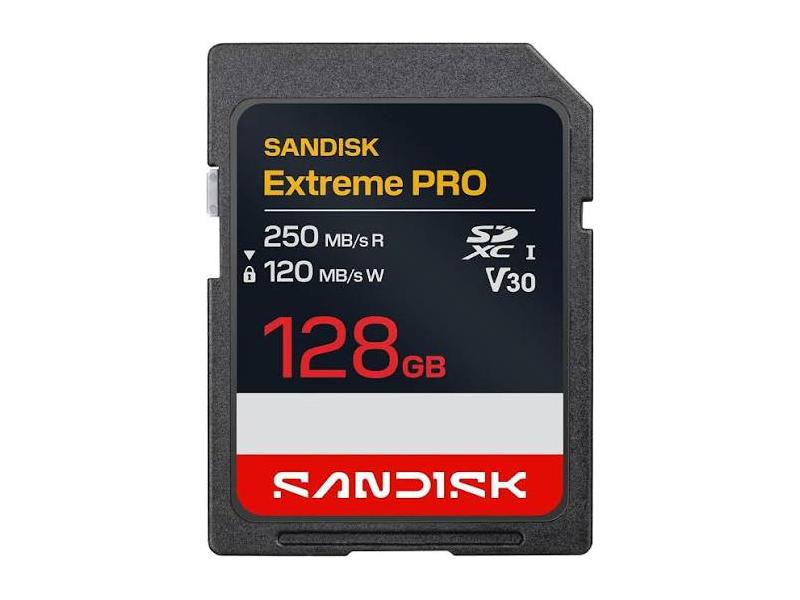 SANDISK SDXC 128GB UHS-I EXTREME PRO 4K 250MB/S