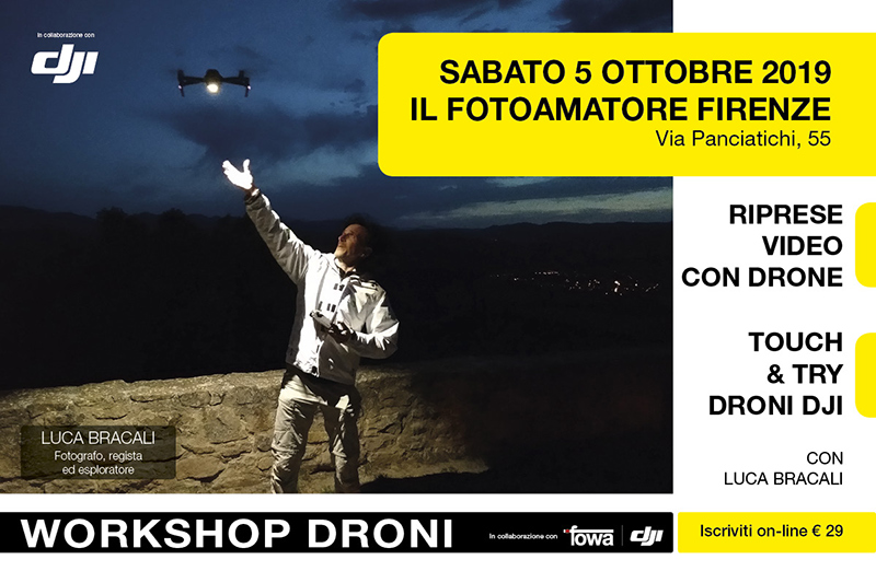 workshop droni con Luca Bracali